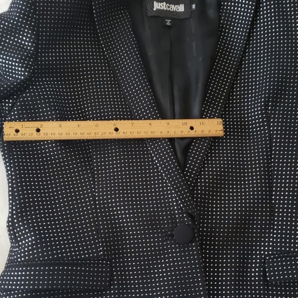 Just Cavali Midnight Black with Silver Dott Blazer - Picture 8 of 8